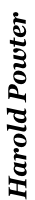 Harold Powter
